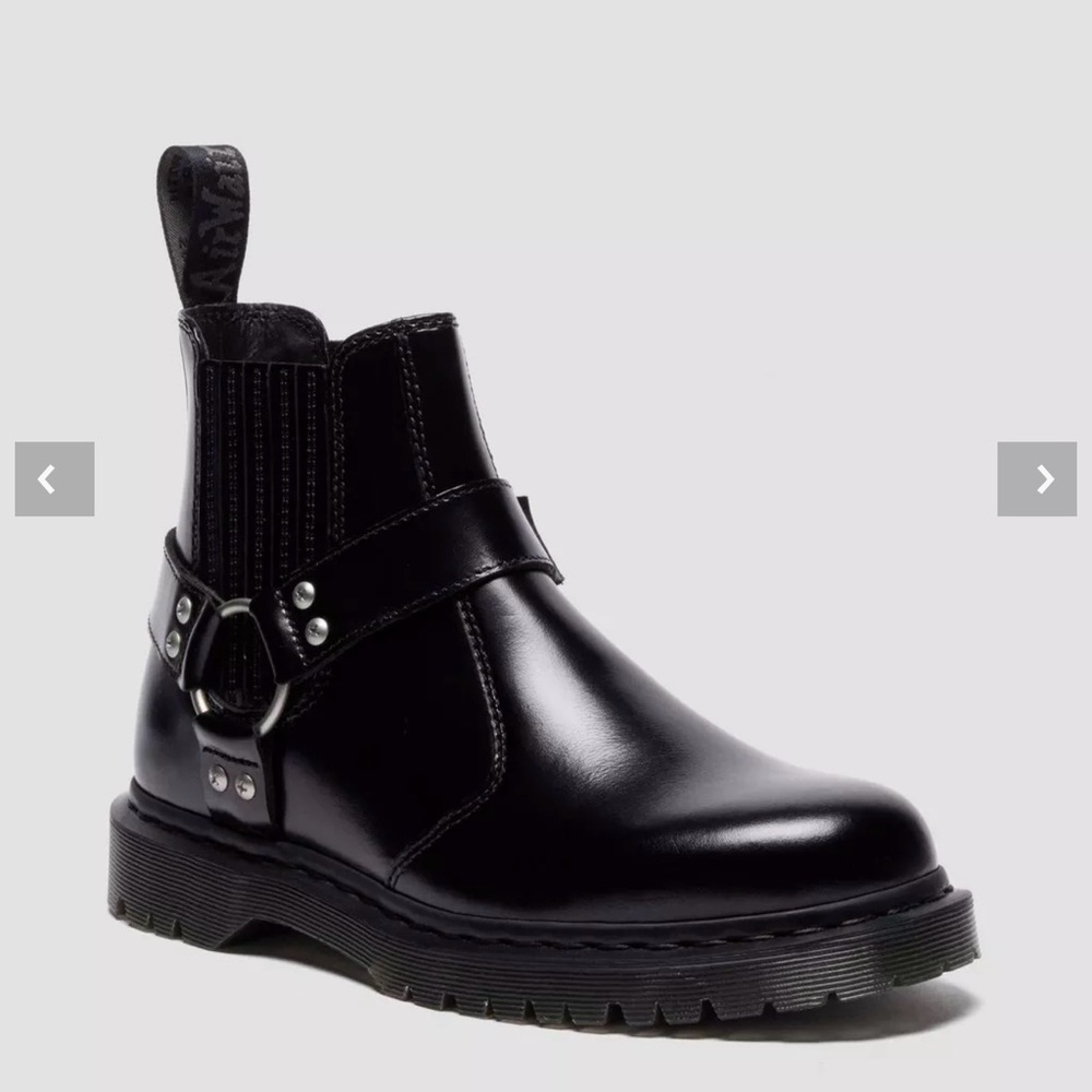 Dr Marten Leather Moto Boot